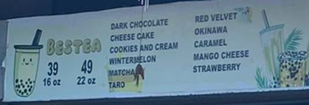 Menu photo