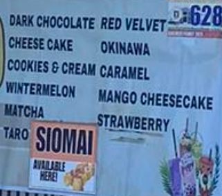 Menu photo